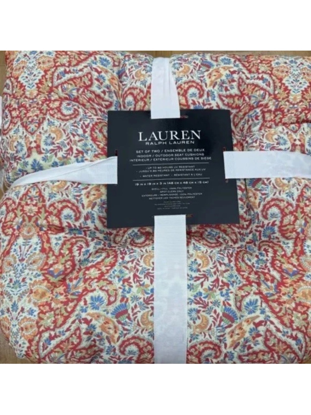 Lauren Ralph Lauren 2PC Indoor/ Outdoor Seat Cushion Set 19x19 Floral
Multicolor